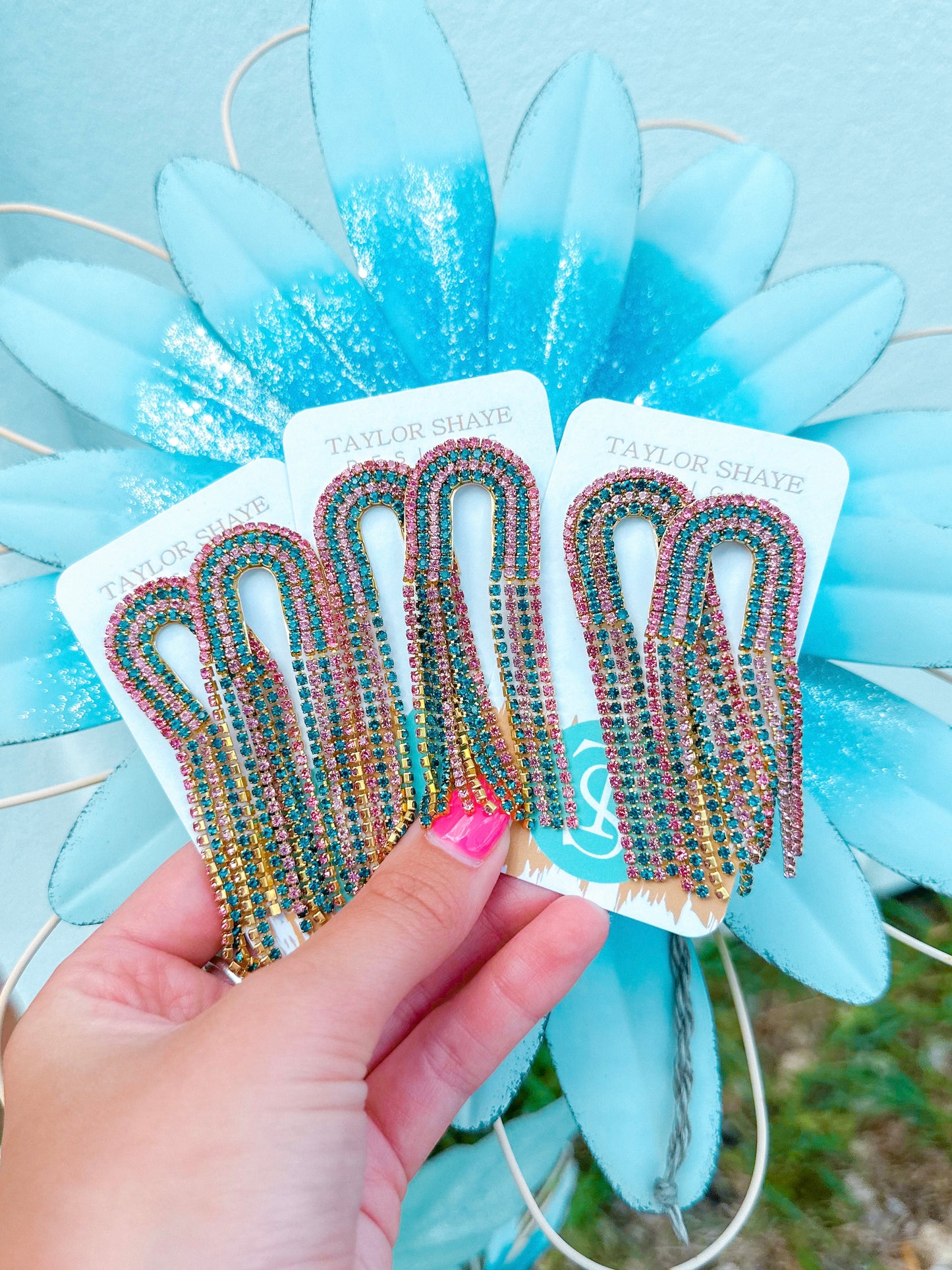 Rhinestone Chain Drops