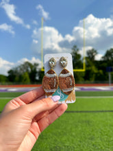 Load image into Gallery viewer, Beaded Brown Footballs (PRE-ORDER)
