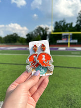 Load image into Gallery viewer, Orange Football Helmet
