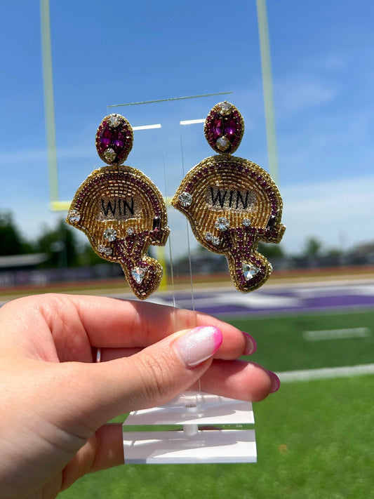 Purple & Gold Helmet