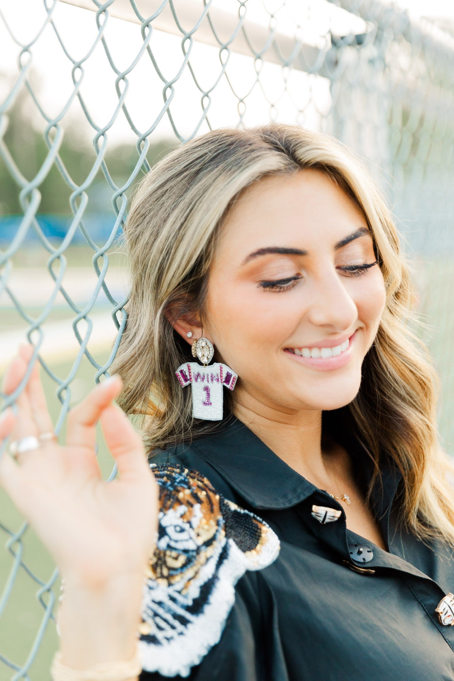 White and Purple Jersey