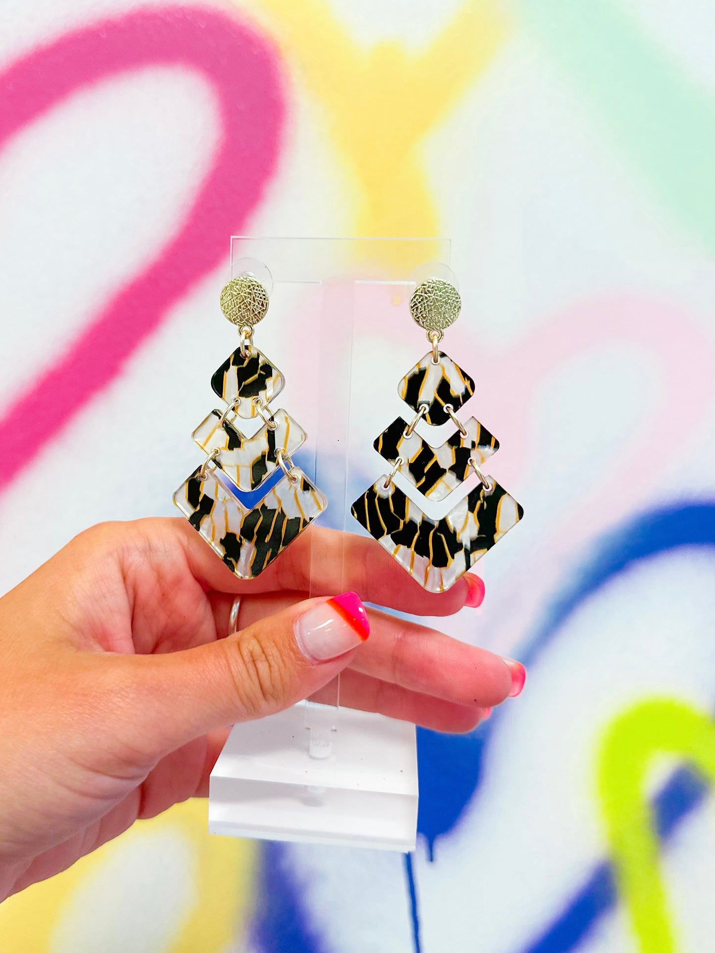 Black Marble Isabel Drops