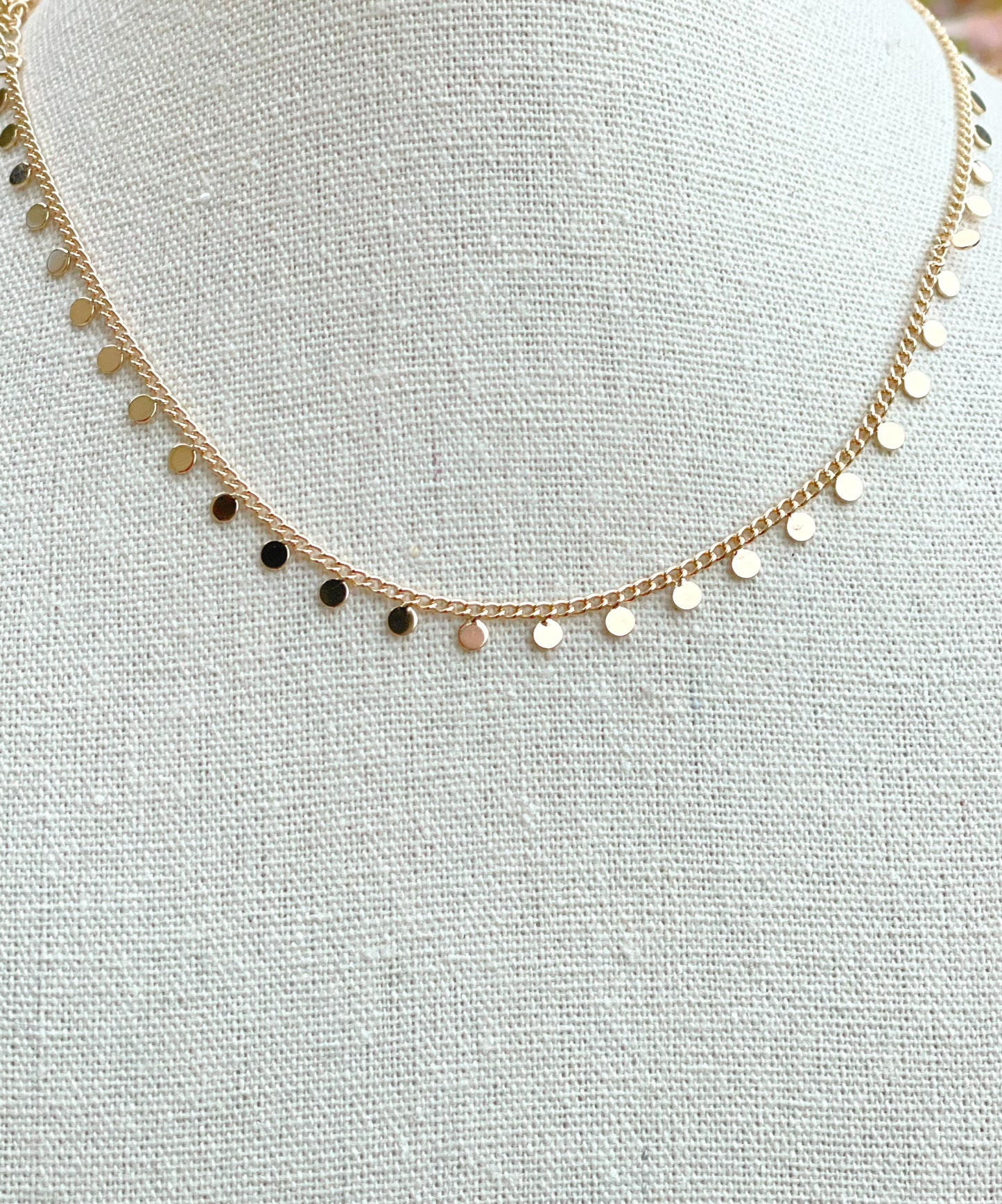 Gold Filled Coin Chain Choker