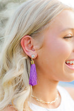 Load image into Gallery viewer, Purple Silk Tassels
