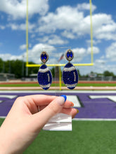 Load image into Gallery viewer, Beaded Blue Footballs (PRE-ORDER)
