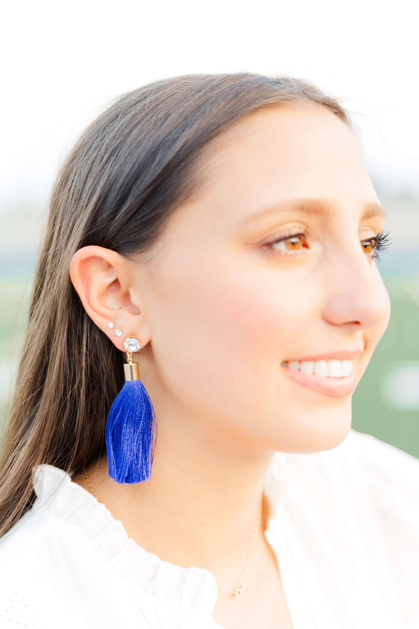 Royal Blue Silk Tassels