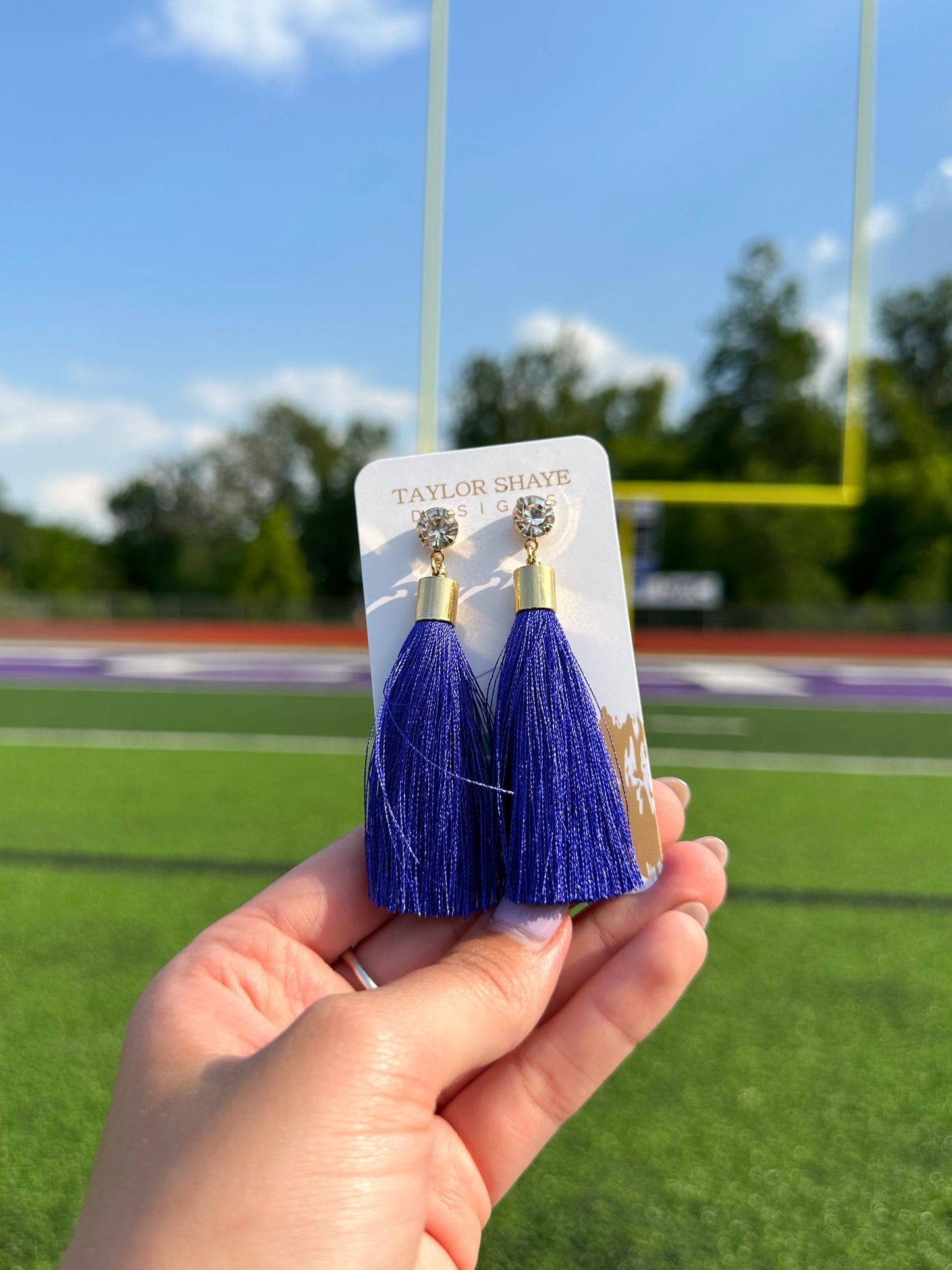 Royal Blue Silk Tassels