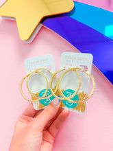 Load image into Gallery viewer, Marjorie CZ Hoops
