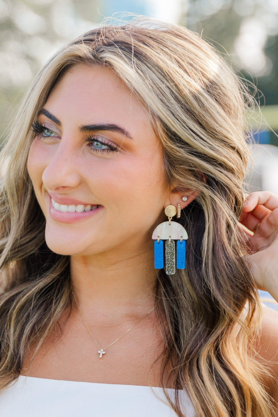 Blue/Clear Glitter Huddle Drops