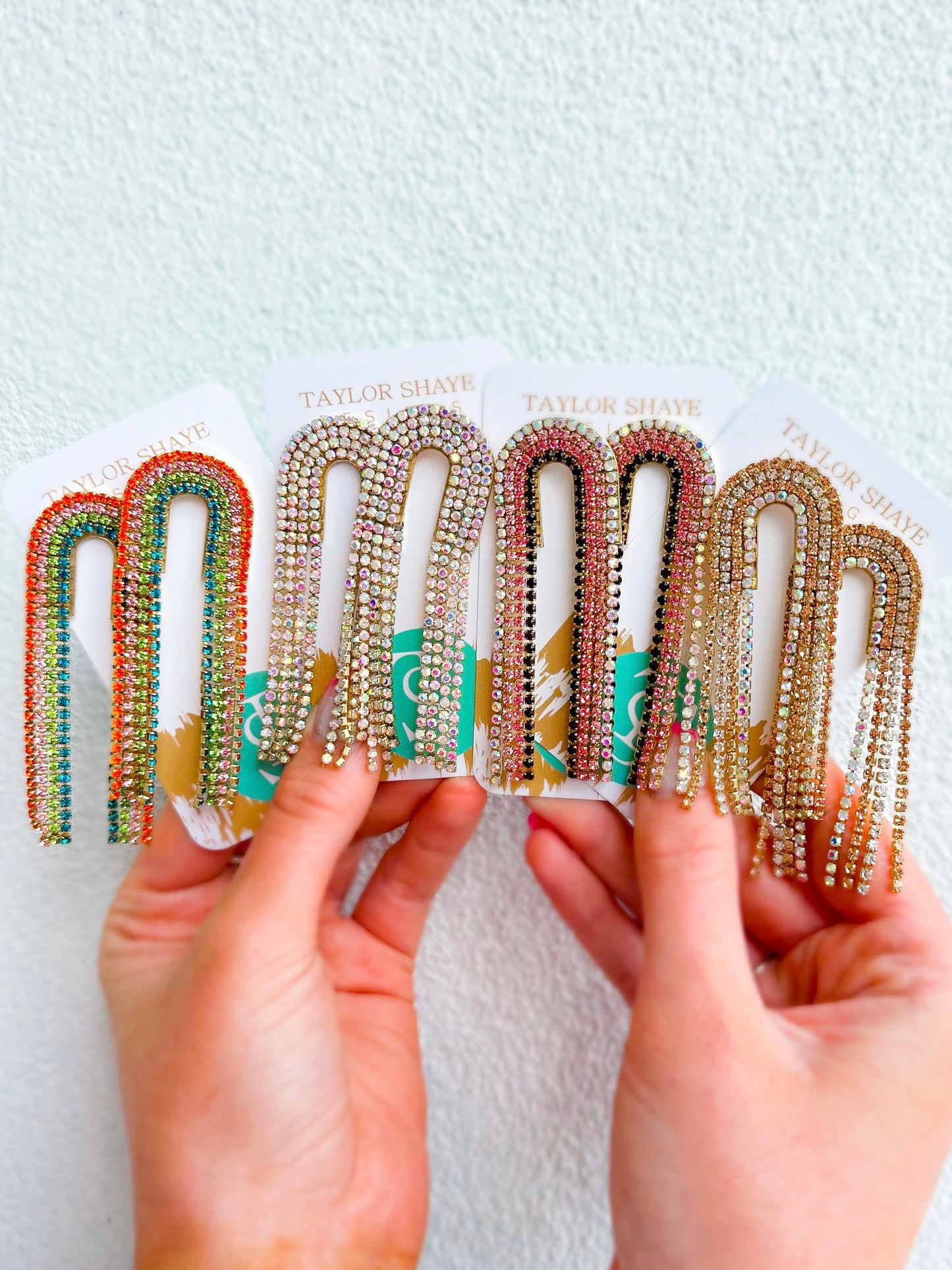 Rhinestone Chain Drops