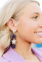 Load image into Gallery viewer, Purple Glitter/Shimmer Triple Stars
