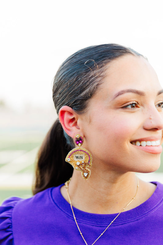 Purple & Gold Helmet
