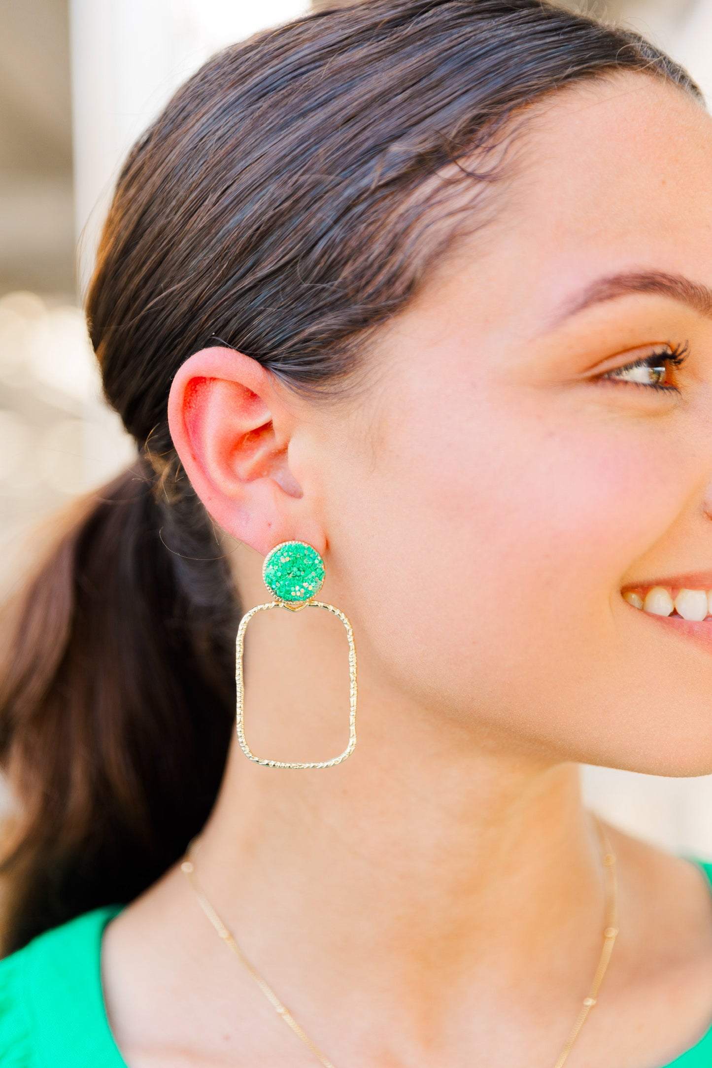 Gameday Glitter Top Hoops