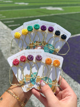 Load image into Gallery viewer, Gameday Glitter Top Hoops

