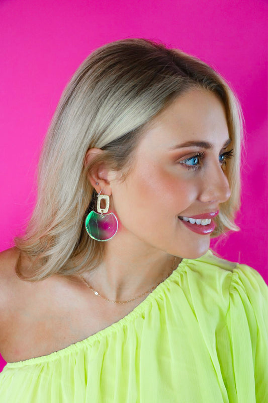 Iridescent Oval Drops