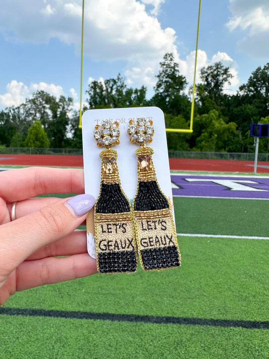 Black/Gold Geaux Bottle