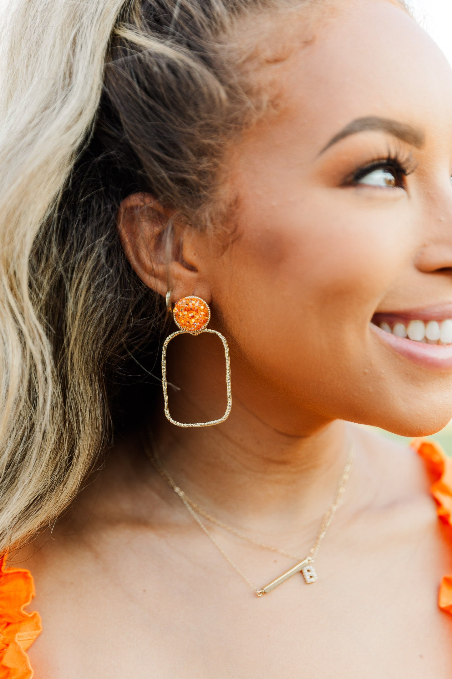 Gameday Glitter Top Hoops