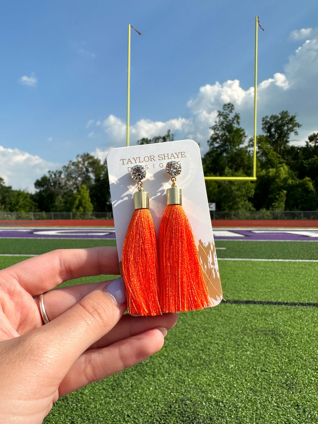 Orange Silk Tassels