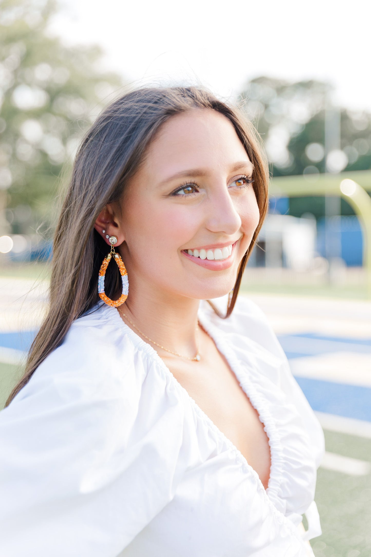 Gameday Glitter Teardrops