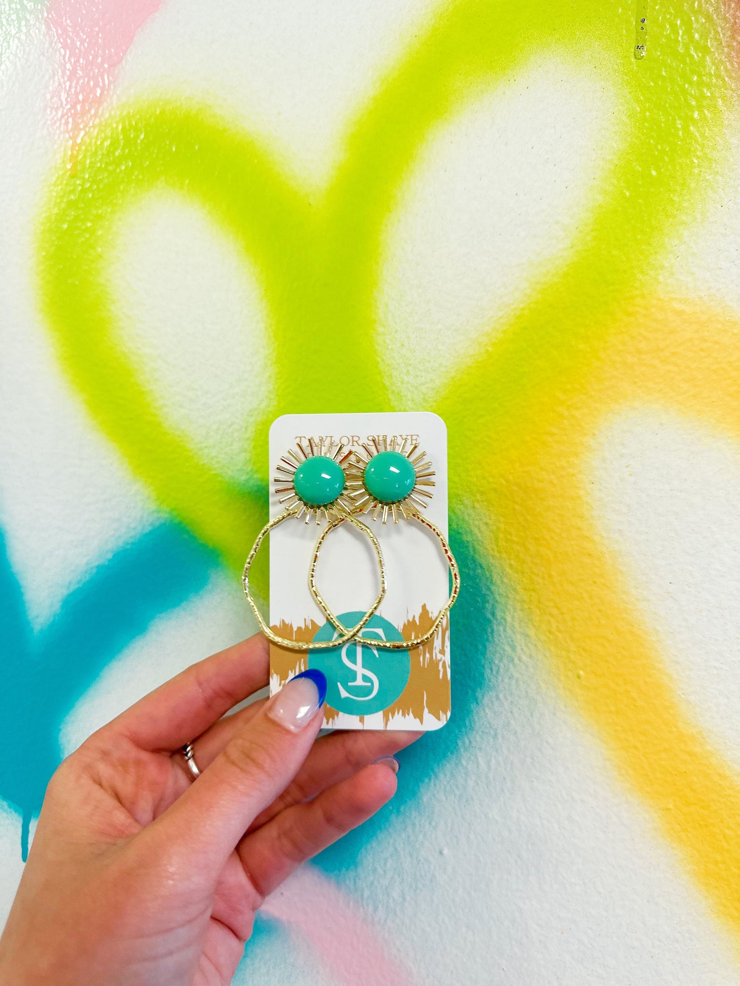 Colorful Sunburst Hoops