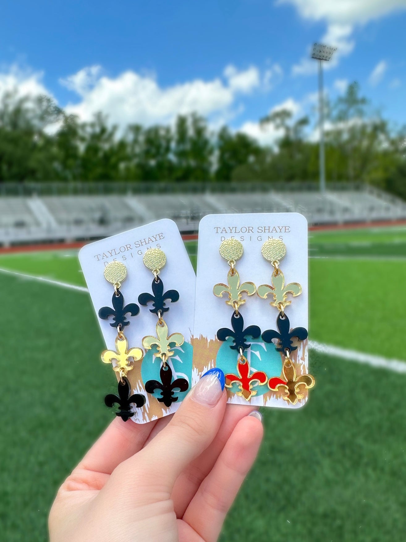 Triple Fleur de Lis Drops