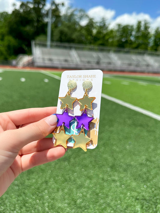 Purple/Gold Mirror Triple Stars