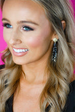 Load image into Gallery viewer, Black/Silver Flake Kimmy Drops
