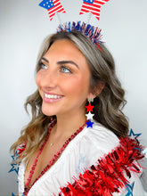 Load image into Gallery viewer, Red White &amp; Blue Triple Stars
