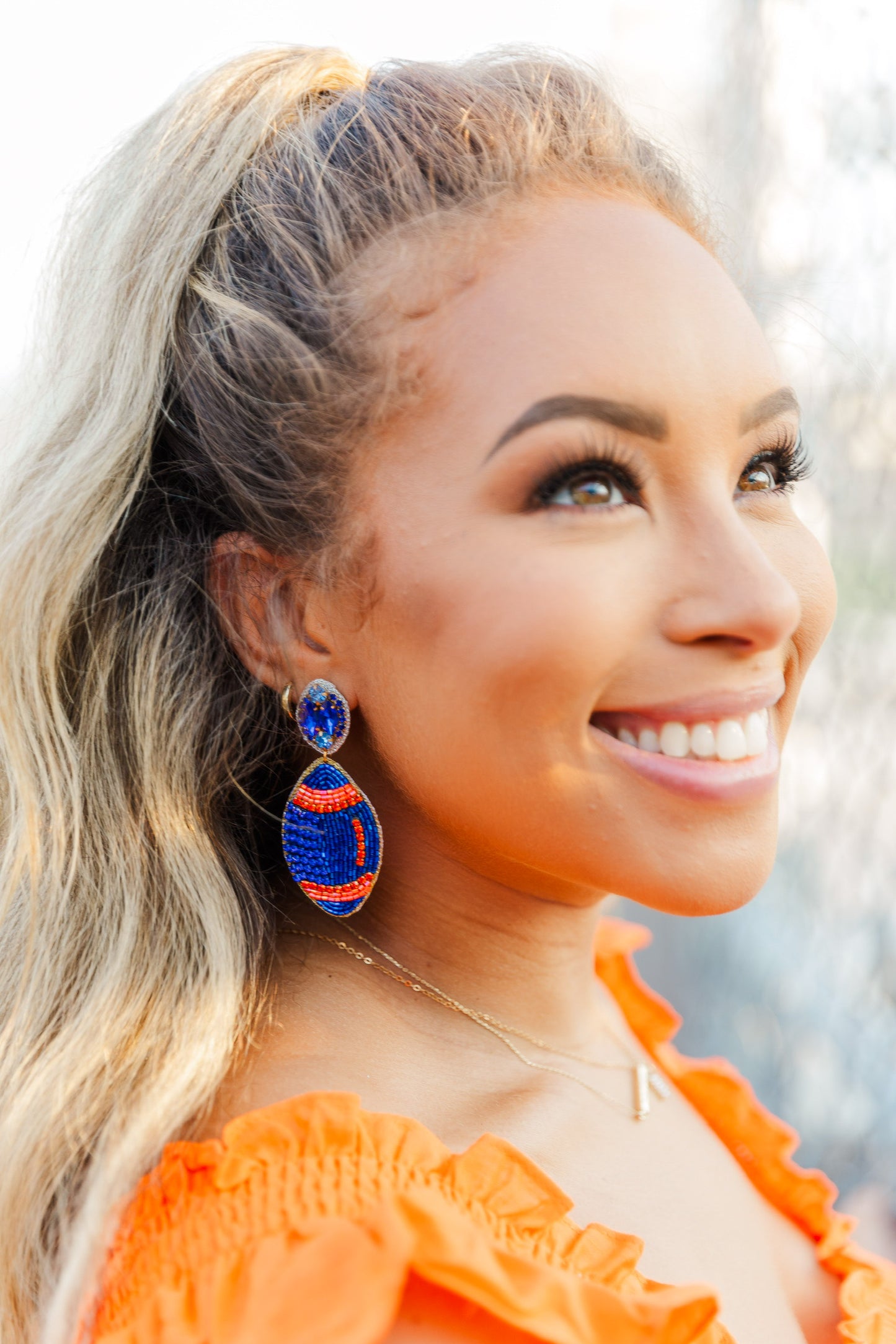 Blue and Orange Football