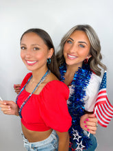 Load image into Gallery viewer, USA Metallic Hoops
