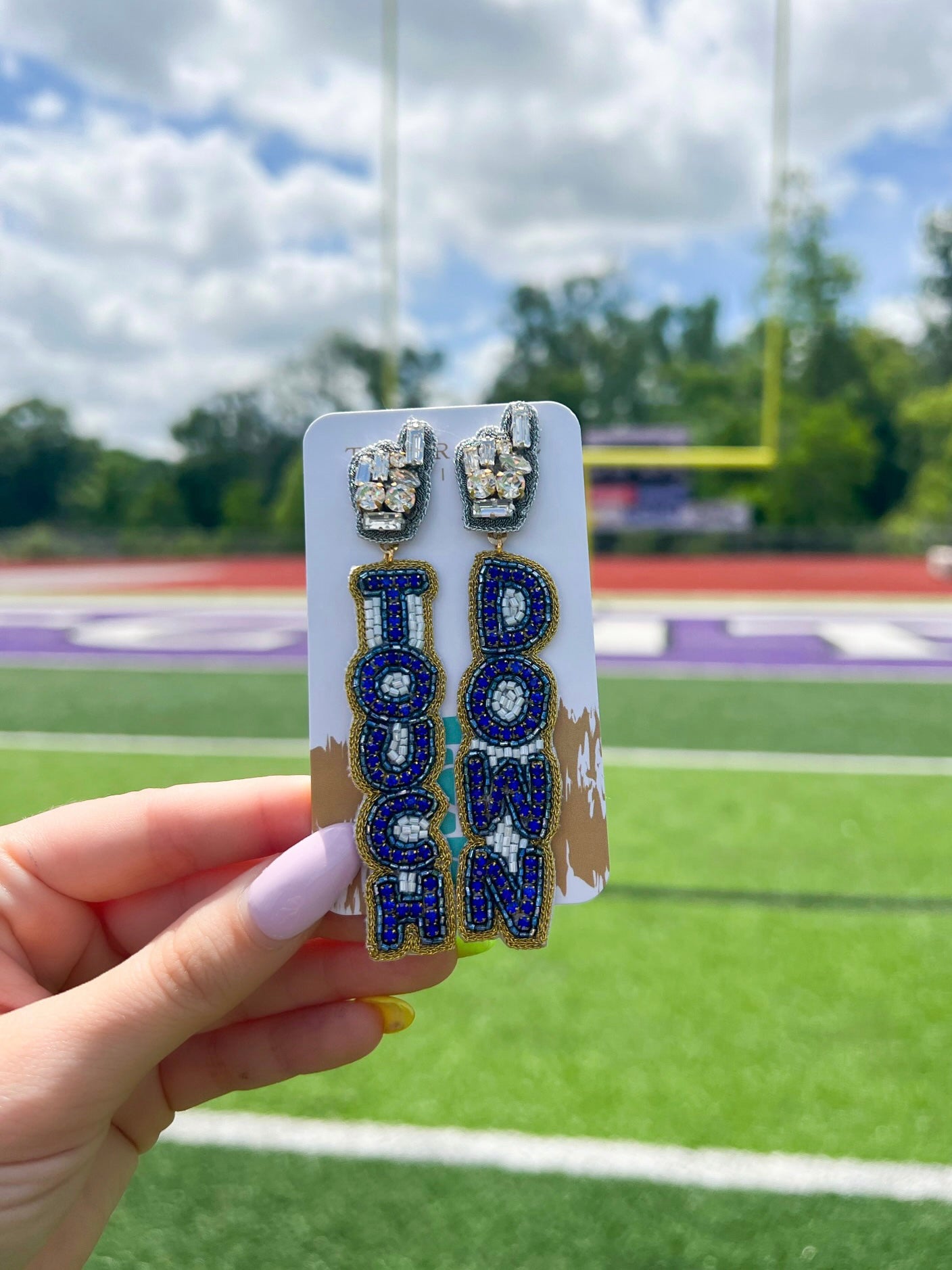 Blue/White Touchdown Drops