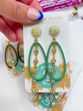 Load image into Gallery viewer, Leah cz Hoops
