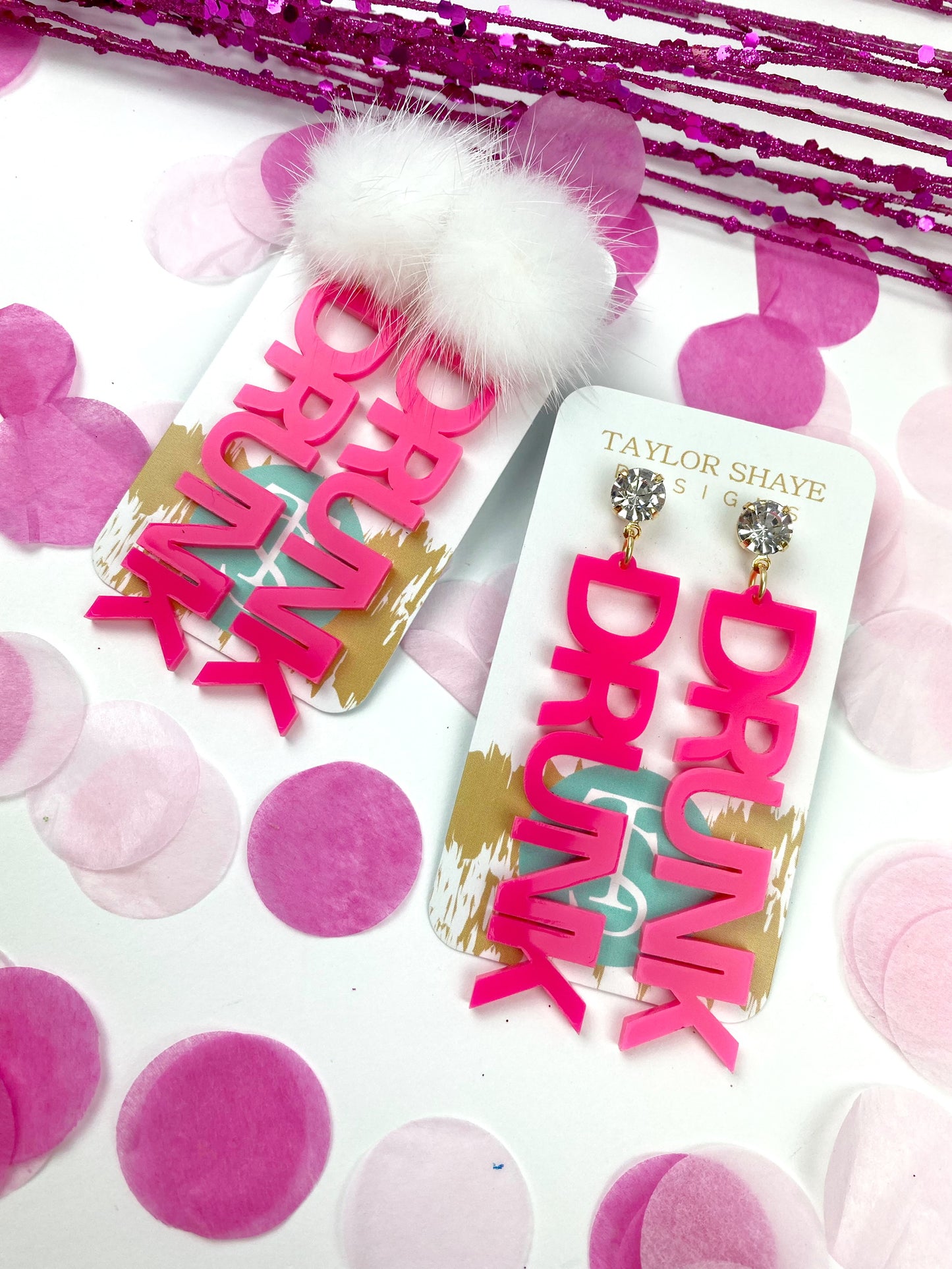 Neon Pink Drunk Drops