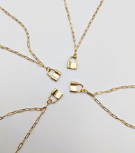 Load image into Gallery viewer, Dainty Lock Necklace
