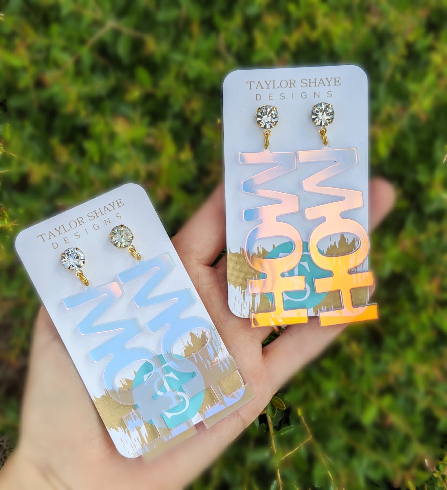 Iridescent MOH Earrings