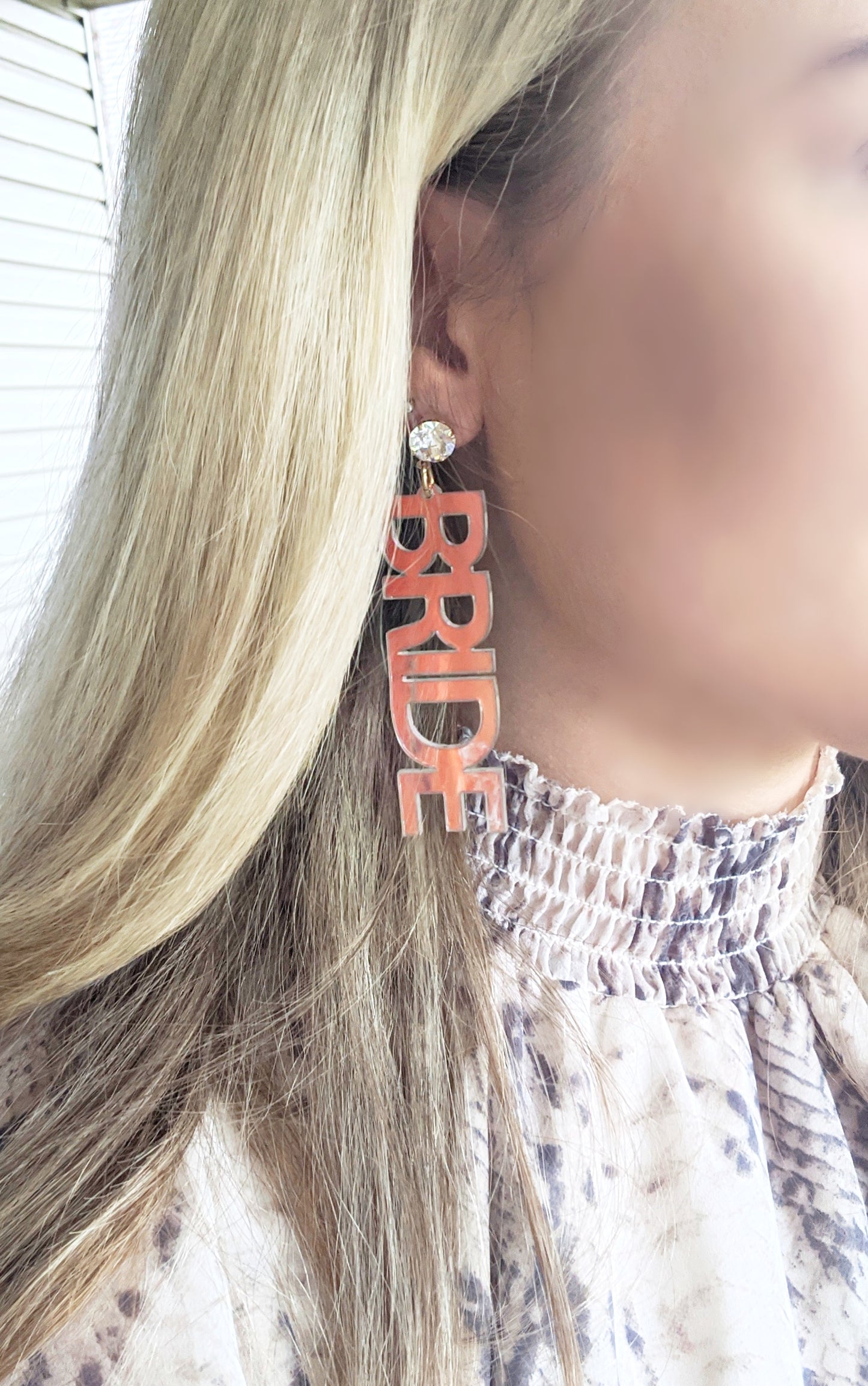 Iridescent Bride Earrings