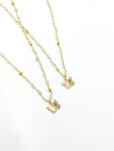 Load image into Gallery viewer, Moonstone Dainty Gold Butterfly Necklace
