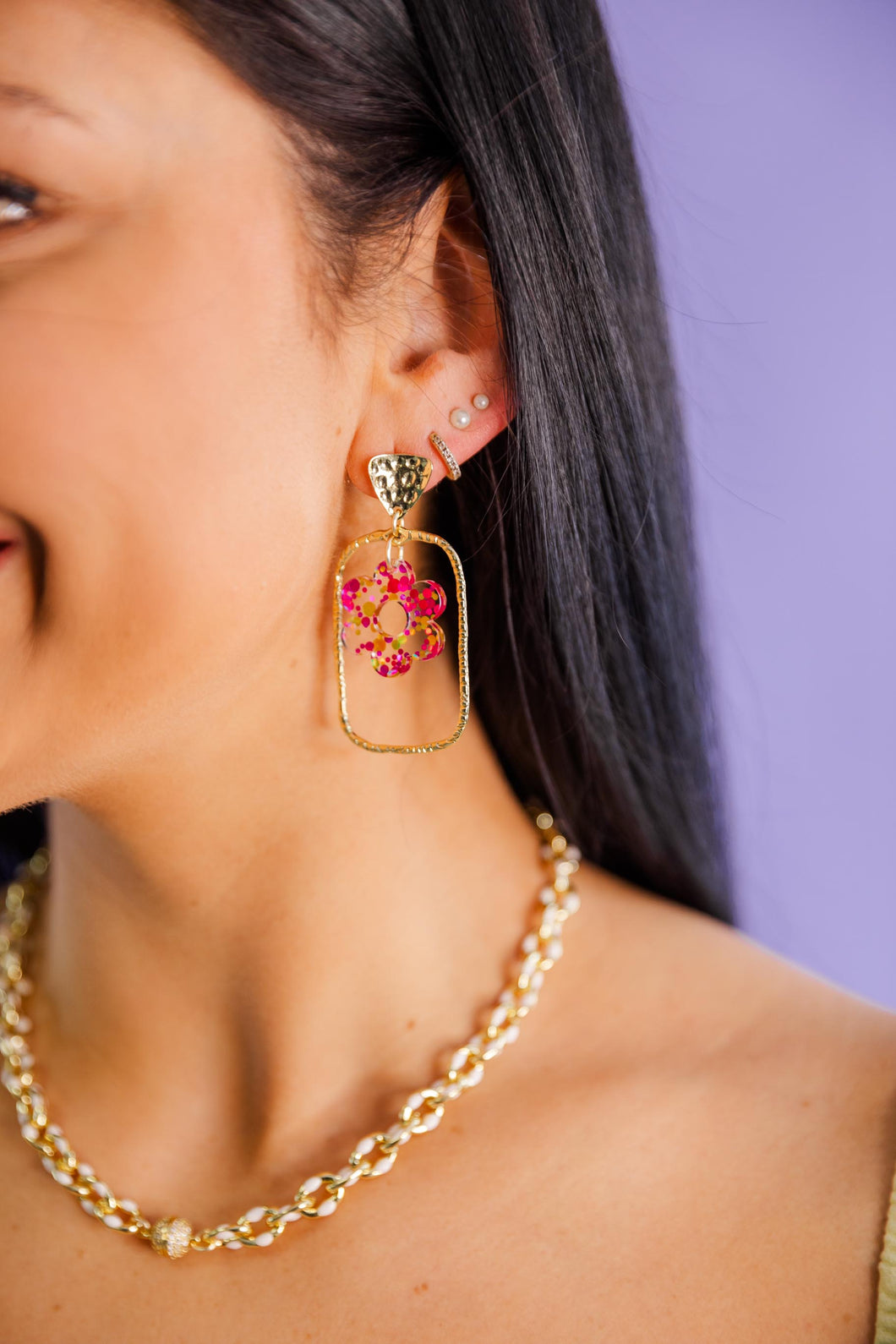 Zayla Flower Hoops