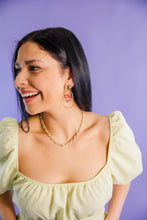 Load image into Gallery viewer, Zayla Flower Hoops
