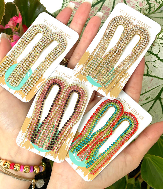 Rhinestone Chain Drops