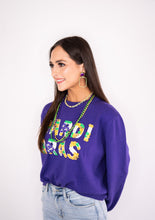 Load image into Gallery viewer, Royal Sequin Hoops
