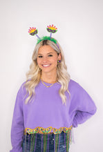 Load image into Gallery viewer, Royal Sequin Hoops
