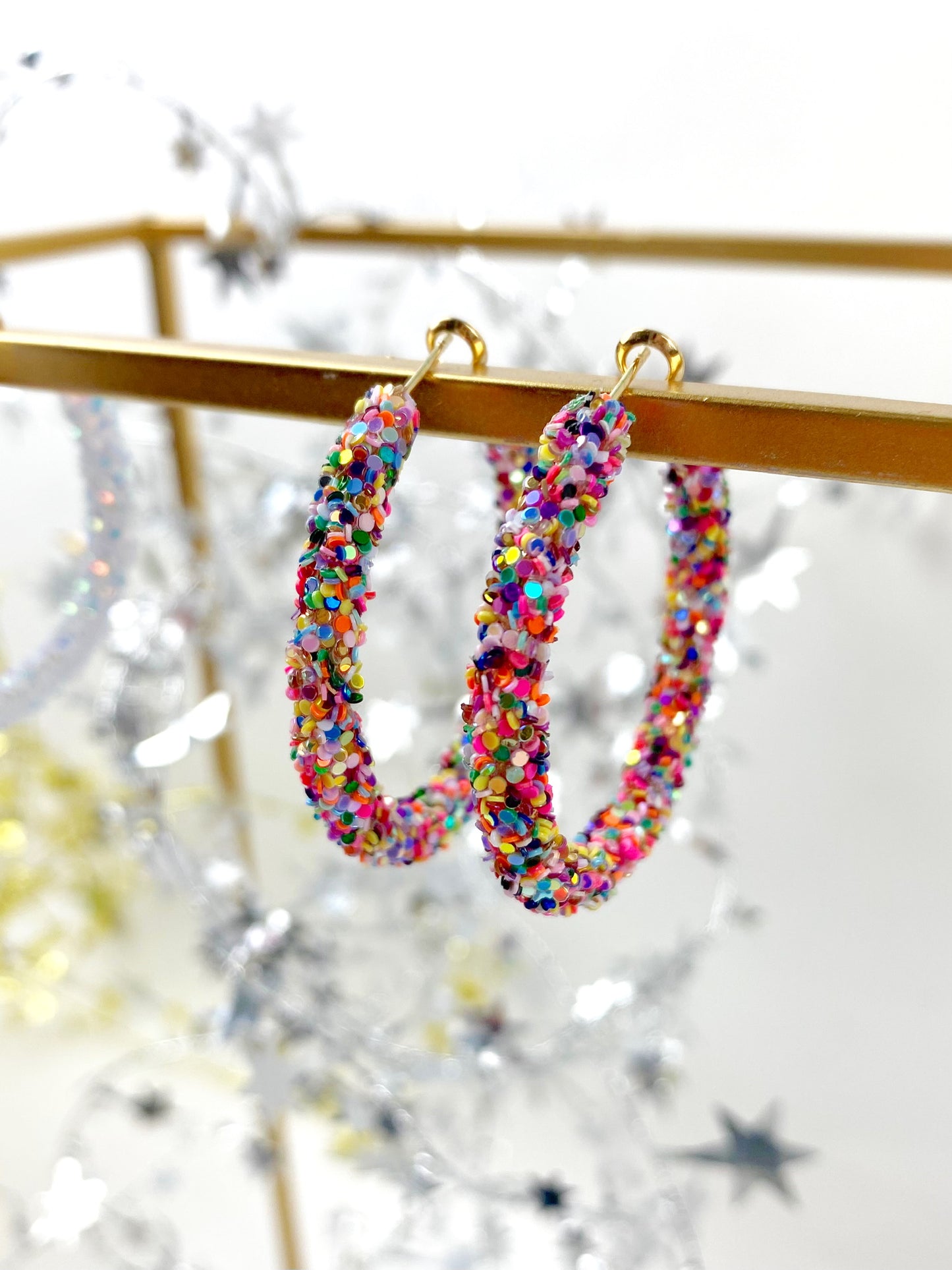 Valentine Glitter Hoops