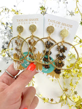 Load image into Gallery viewer, Chain Tassel Hoops
