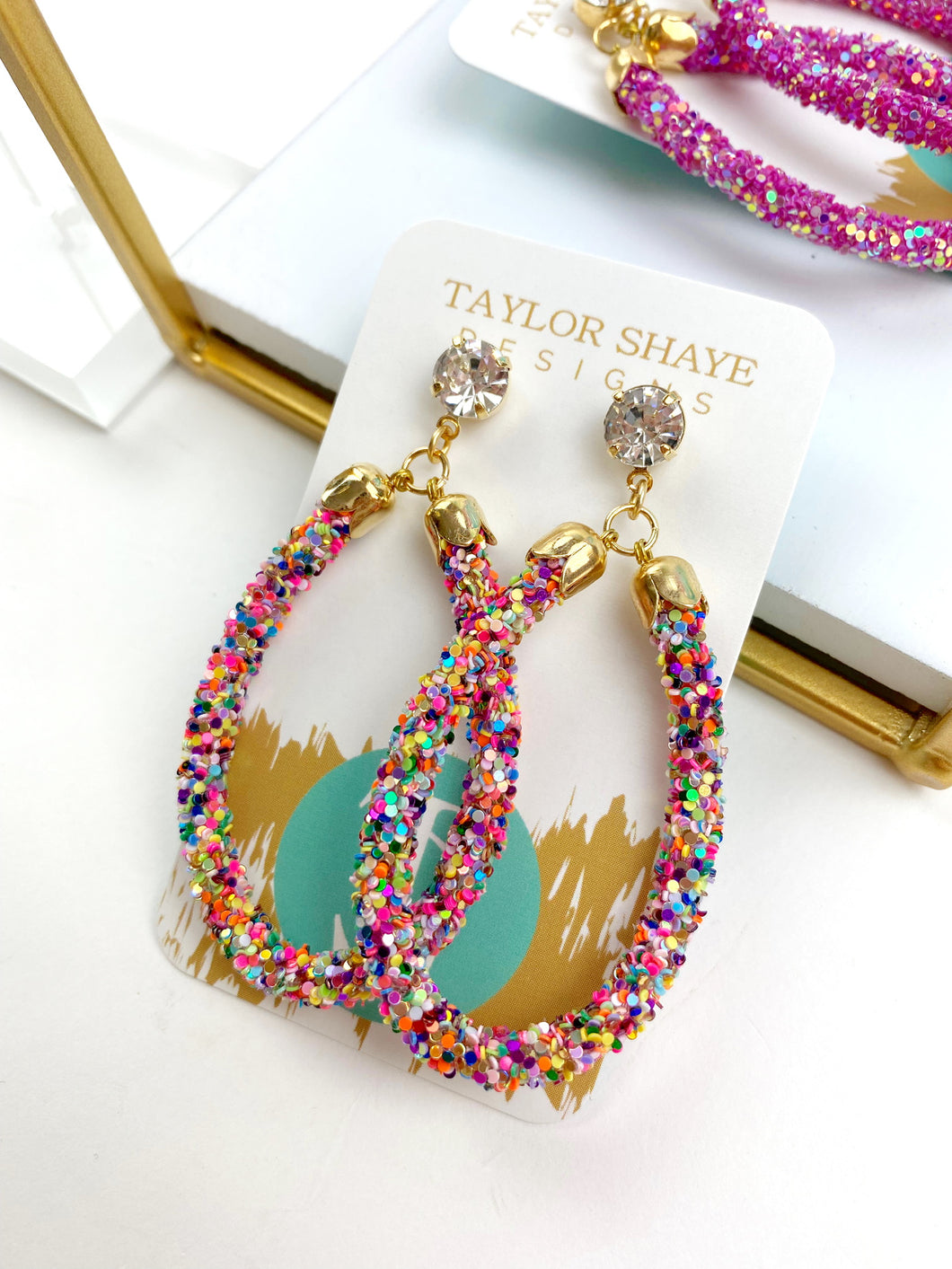 Glitter Teardrops