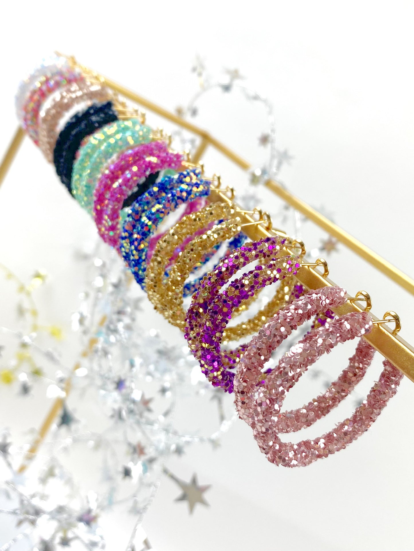 Valentine Glitter Hoops