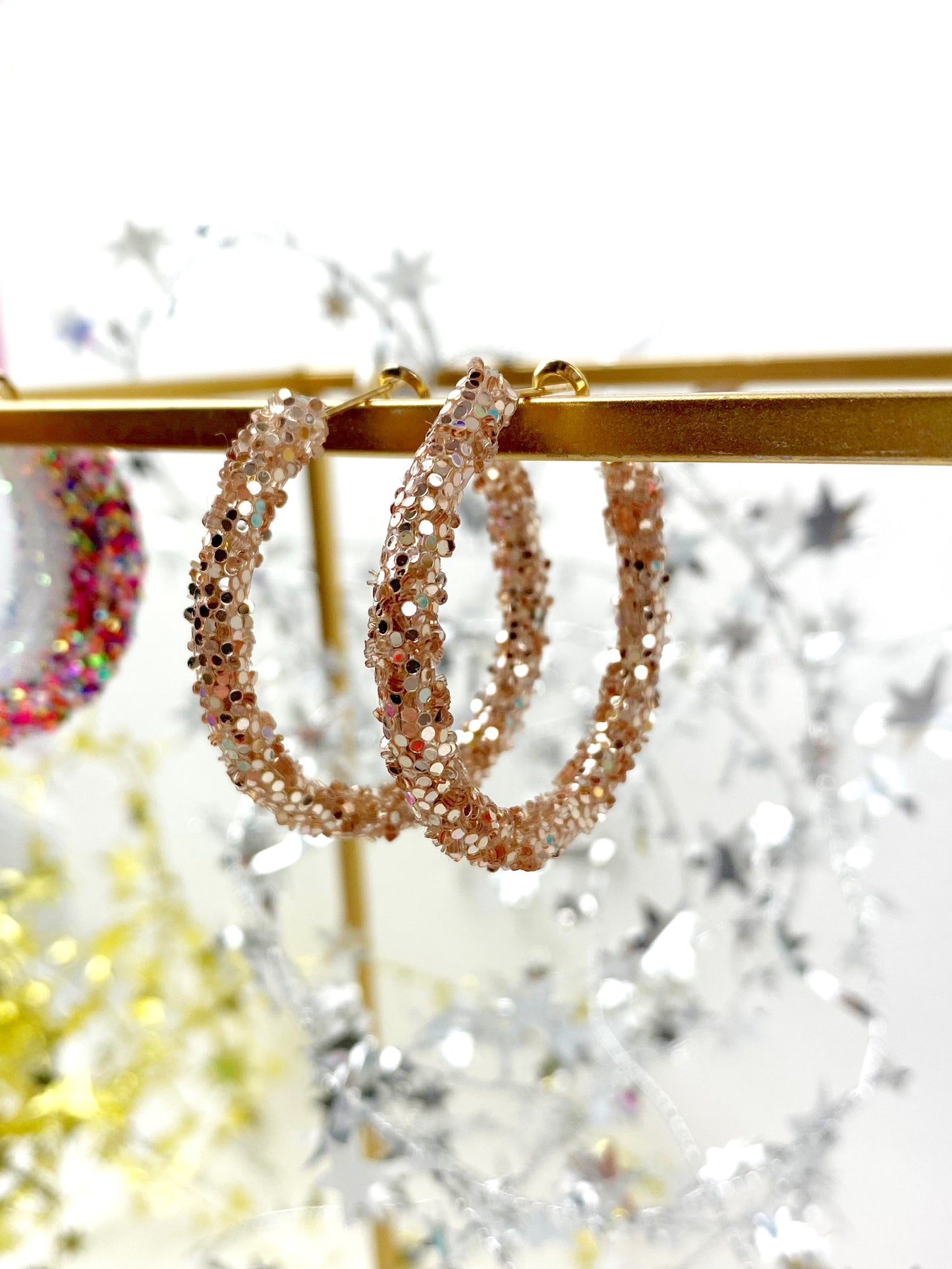 Valentine Glitter Hoops