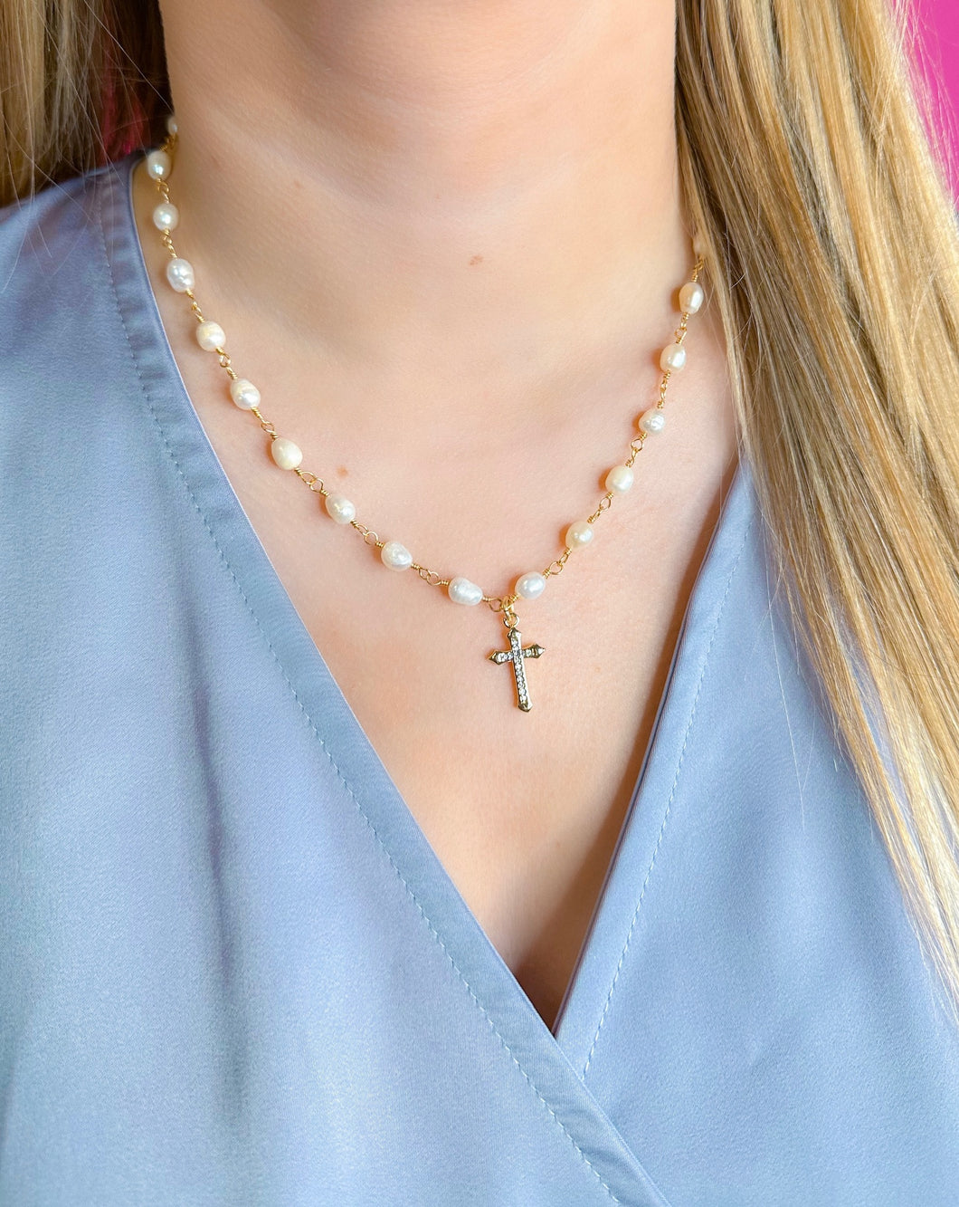 Jacee Cross Necklace