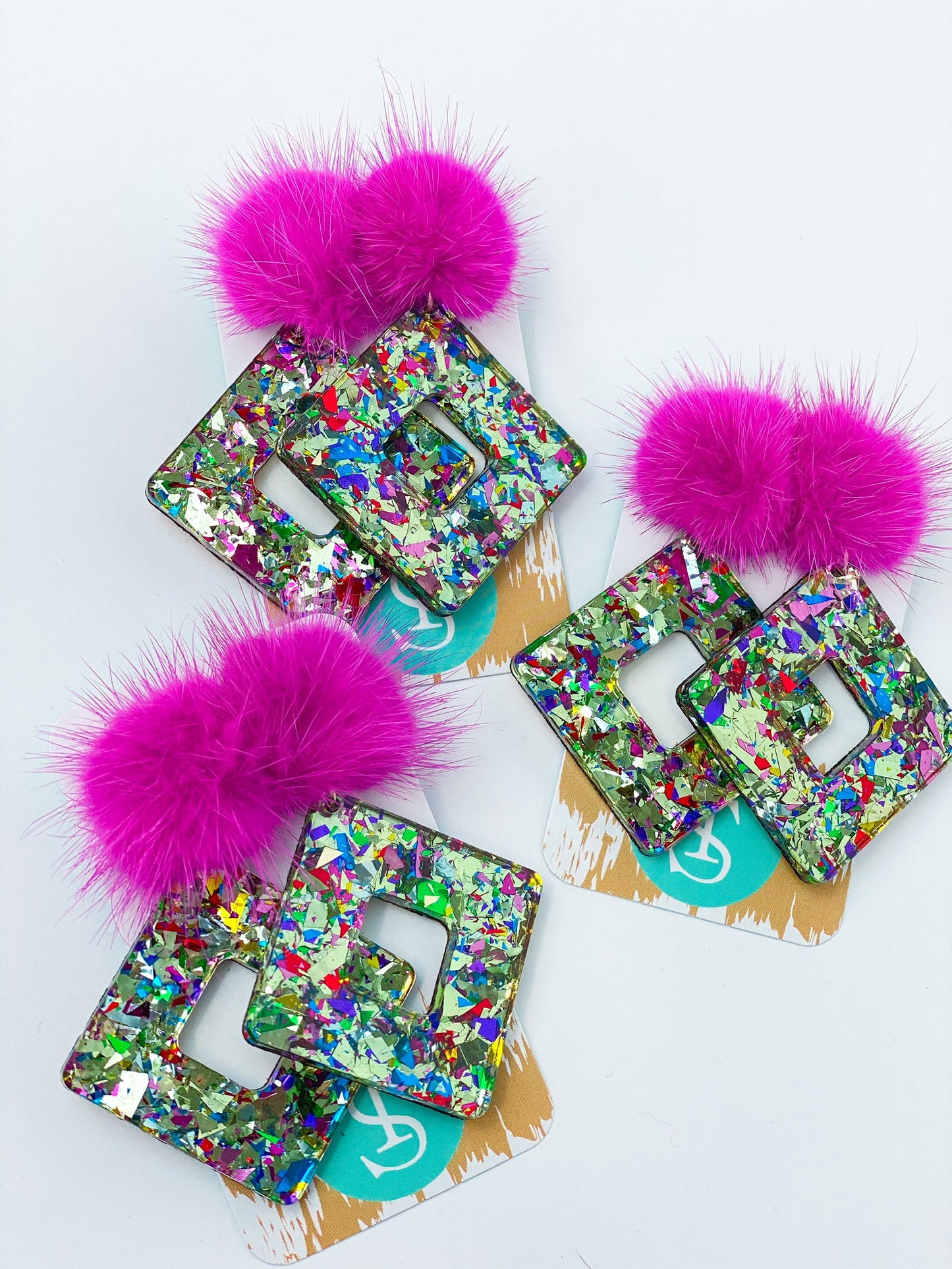 Acrylic Confetti Diamond