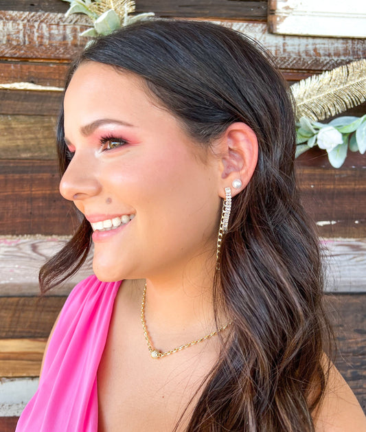 Dixie CZ Chain Drops